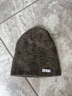 Neff Brown and Black Marled Knit Beanie
